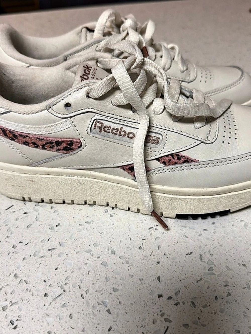 Reebok Classic Leather Animal Print Sneakers US 7.5